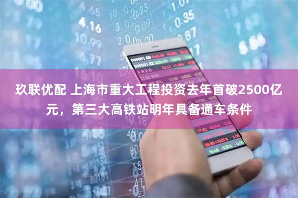 玖联优配 上海市重大工程投资去年首破2500亿元，第三大高铁站明年具备通车条件